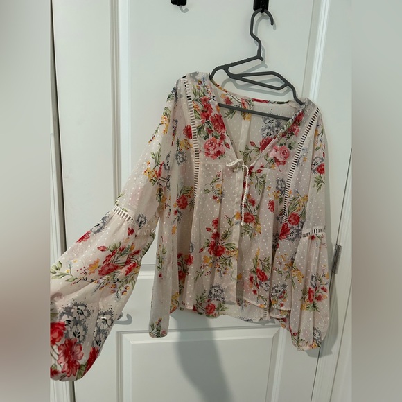 Floral Sheer Women's Cardigan - Picture 6 of 10